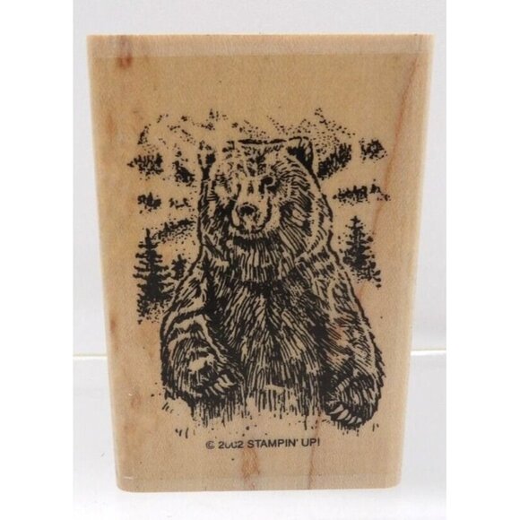 Bear Stamp ©2002 Stampin' Up! Realistic Detail - Picture 1 of 2